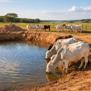 Bebedouro escavado sem licença: por que um detalhe na água do gado pode travar seu crédito e gerar embargo em MT